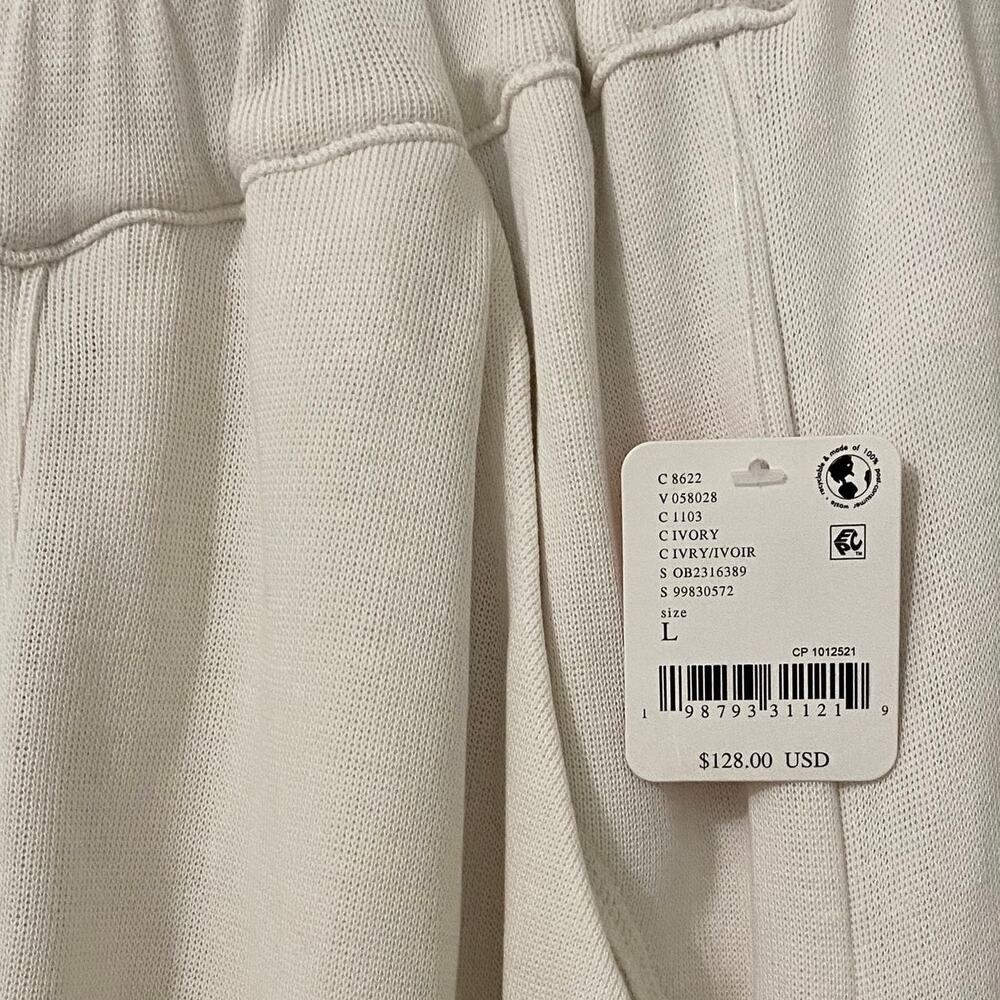 Free People FP Movement Pirouette Pant Large White Harem Baggy Sweatpant NEW NWT - Picture 8 of 12